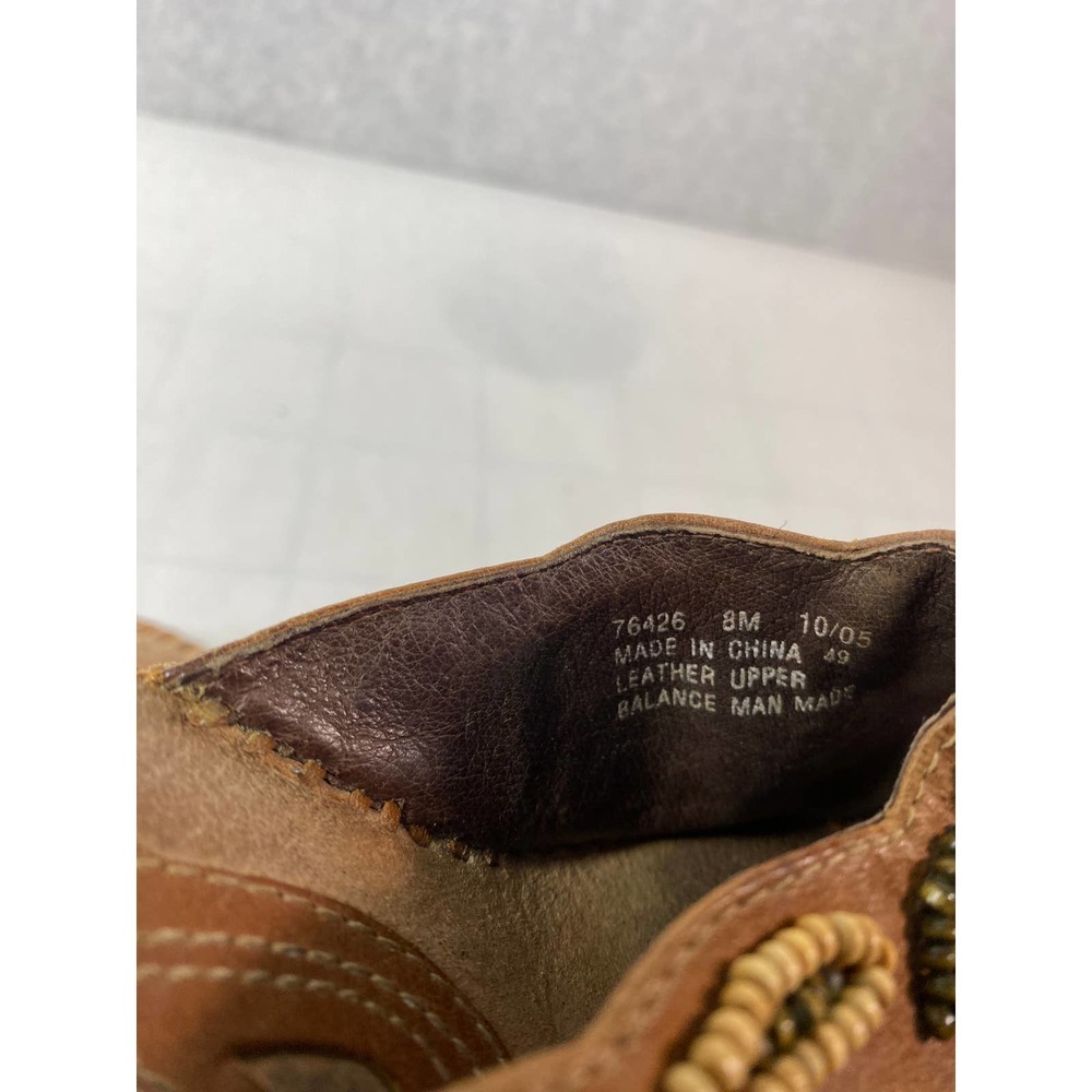 Clarks Artesian Sandals Women's 8 M Express Beaded Slip On Wedge Brown 76426 - Picture 7 of 7